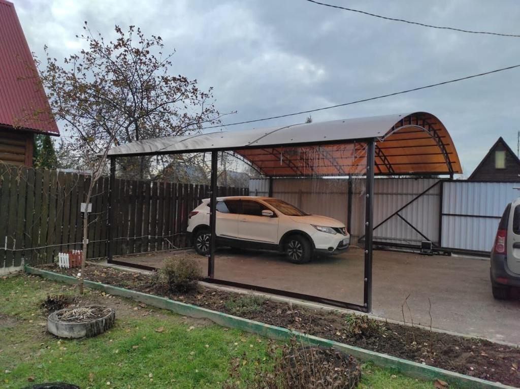 Прозрачные шторы ПВХ для навеса под автомобиль в городе Сафоново
